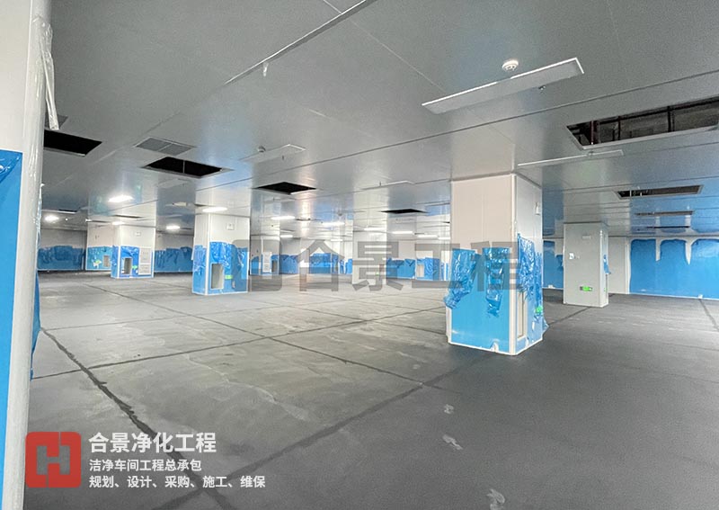 锂电池洁净车间防静电地板施工